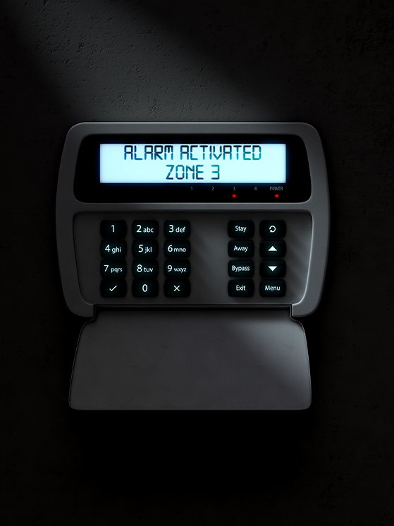 full width section img dsc alarm panel